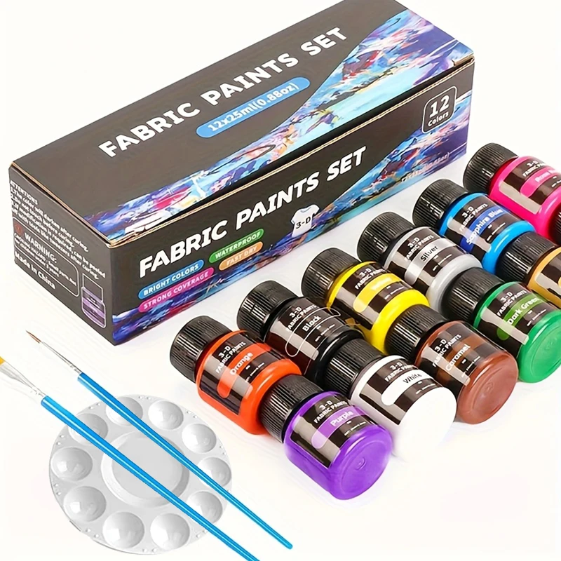 

12-Color 25ML Acrylic Paint Set Student Art DIY Graffiti Hand-Painted Graffiti Paint for Creative Painting Projects Professional