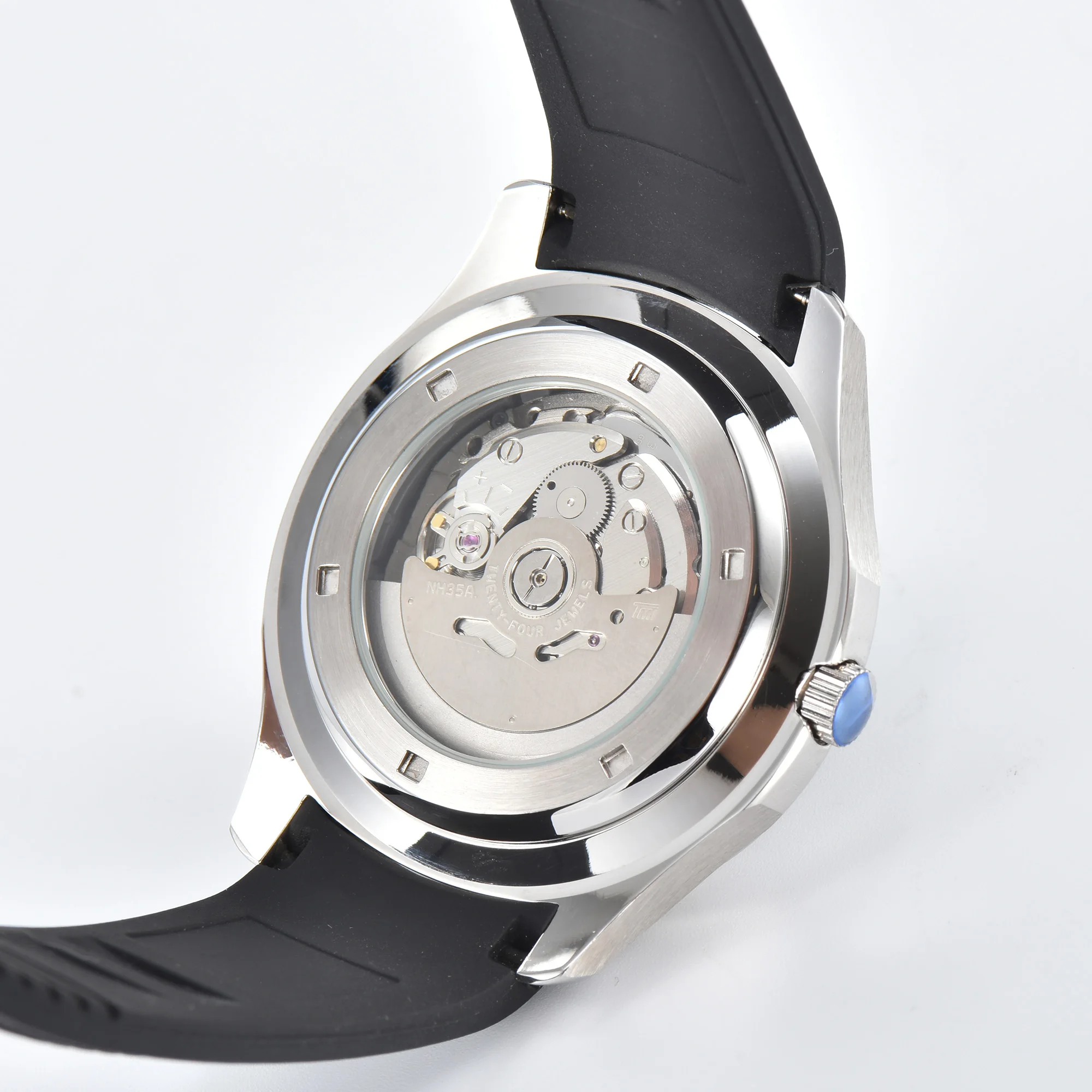 OUMASHI-reloj mecánico de lujo para hombre, cronógrafo de zafiro Simple de acero inoxidable, 40mm, NH35A