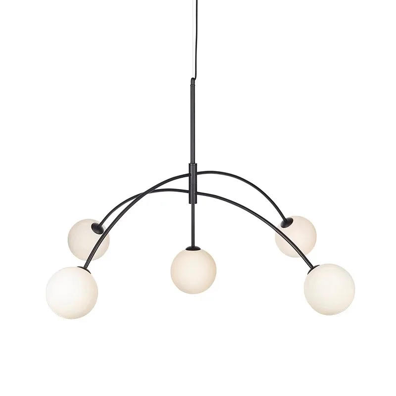 Creative personality living room Nordic creative designer branch study rotating chandelier