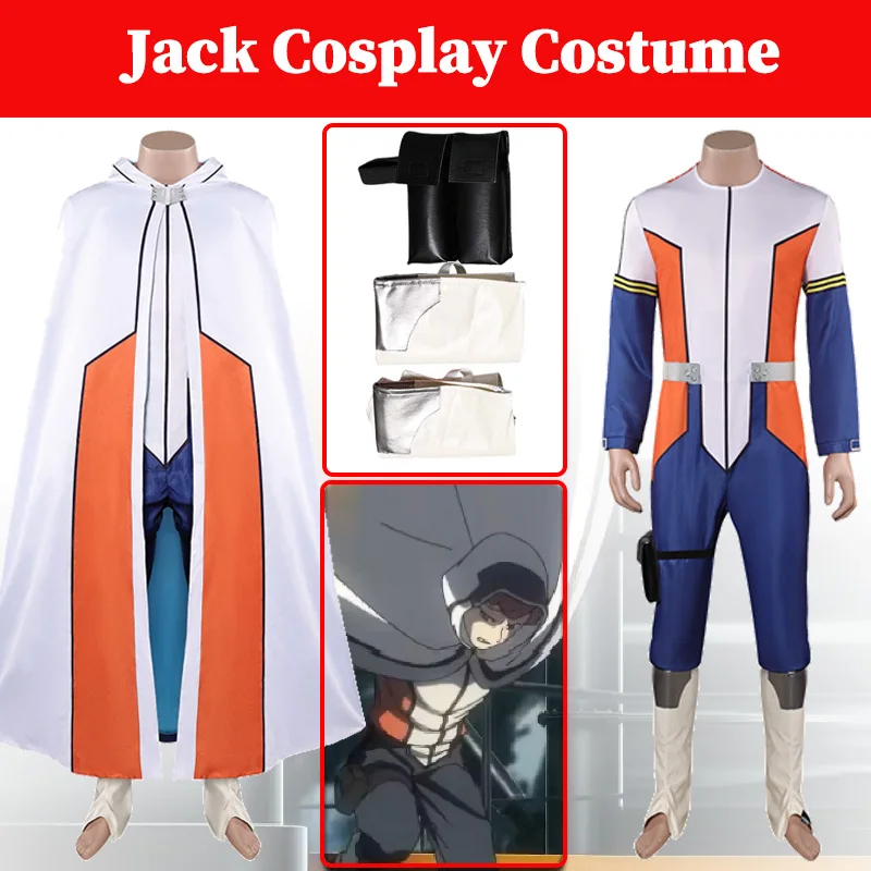 

Anime Moon Rise Jack Cosplay Men Fantasia Costume Men Male Disguise Fantasia Uniform Outfits Halloween Party Suits Waistbag