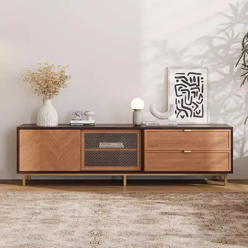 Stable Modern Spacious Minimalist Low Tv Cabinet White Sleek Creative Rustic Luxury Tv Cabinet Meuble Sejour Home Furniture