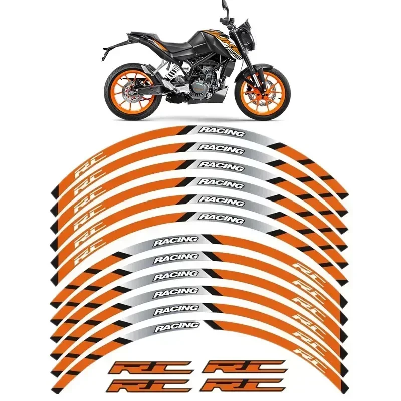 

Для KTM DUKE 125 150 200 300 390 790 990 1290 детали двигателя мотоцикла контурное украшение колеса наклейка-1