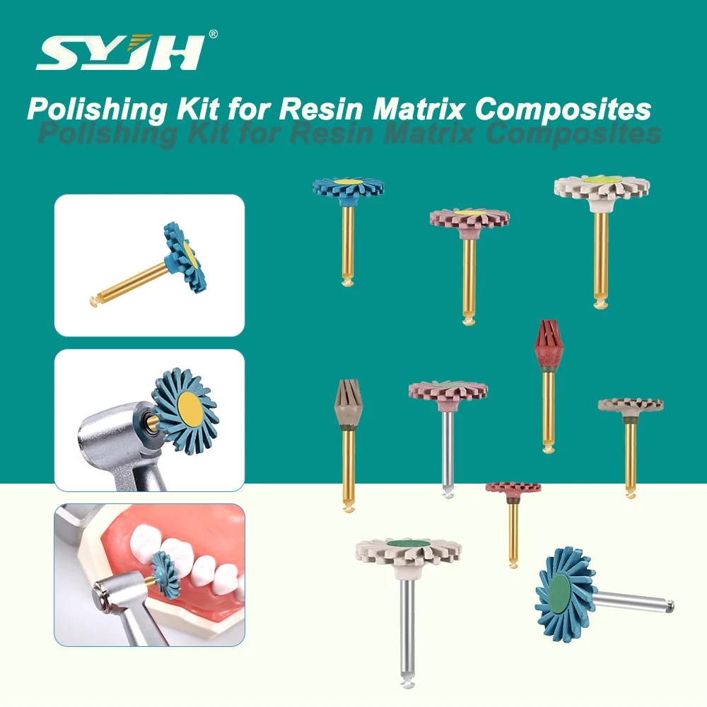 

Набор из 6 полировочных колёсок для стоматологических композитных материалов, резиновые, RA 2.35 мм, для финишной обработки и полировки, спиральные полировщики, инструменты и материалы для стоматологов