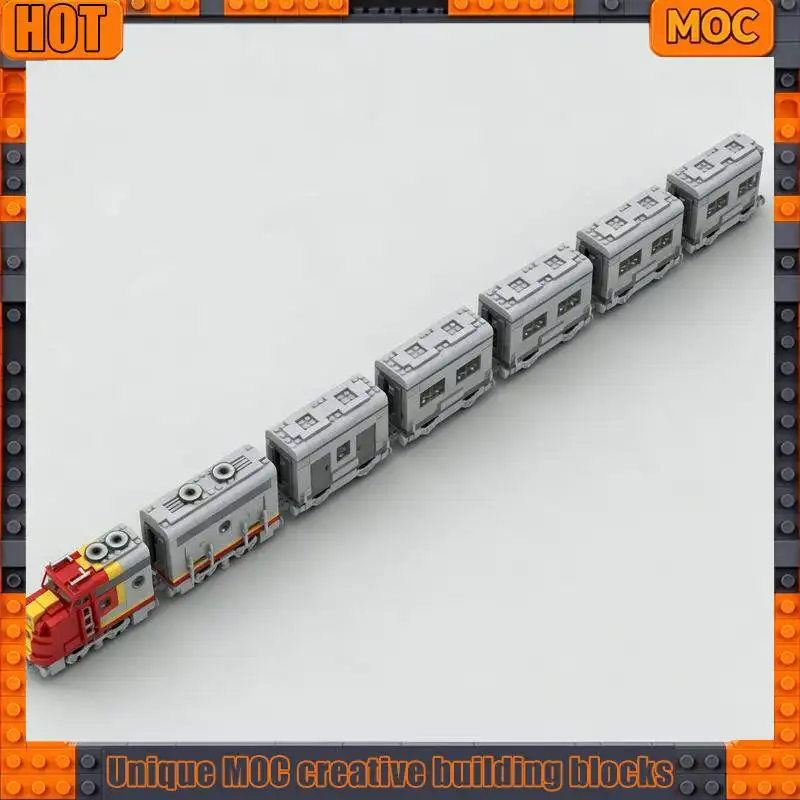 1456 Parts Streamlined Passenger Train Building Blocks Set Locomotive Railway Full Train Model DIY Assembly Creative Toy Gifts