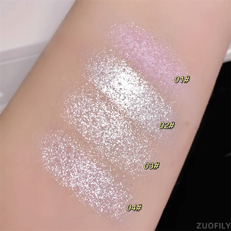 Highlighter Mashed Potato Texture Diamond Highlighter Powder Not Dry Glitter Face Contour Shimmer Illuminator Makeup Cosmetics