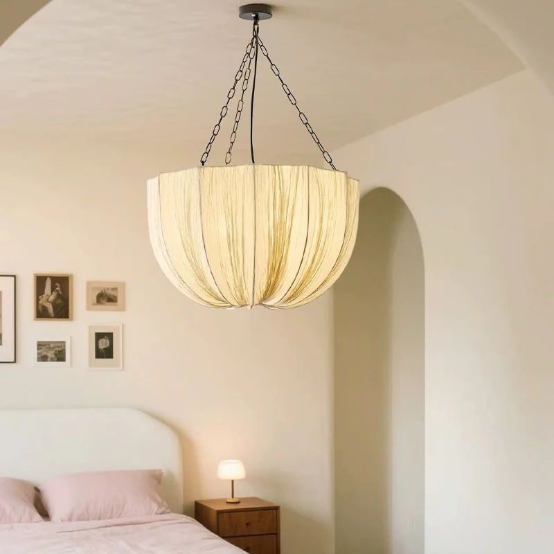 New Parachute Design Pendant Lights Nordic Wabi Sabi E27 Led Hanging Lamp Restaurant Led Lamparas Home Decor Retro Lamp Light