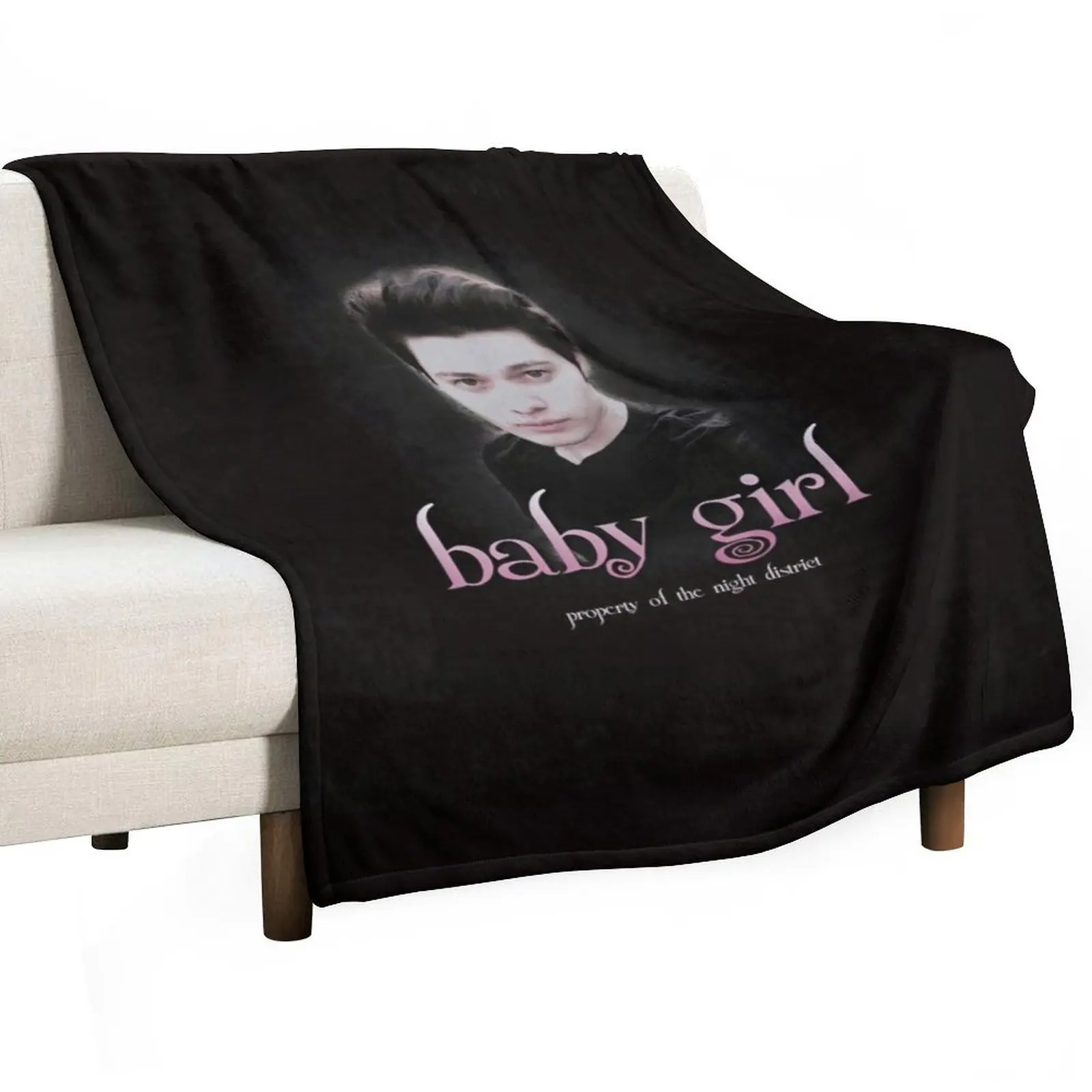 sparkly vampire lookalike baby girl Throw Blanket Single Hairys Travel Blankets