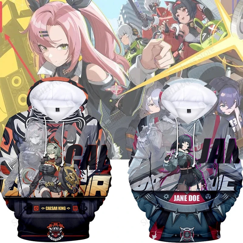 만화 애니메이션 젠리스 존 제로 3D 프린트 후드티 남녀 패션 플러스 사이즈 후드 스웨트셔츠 남아 여아 코트 아동복 신상품