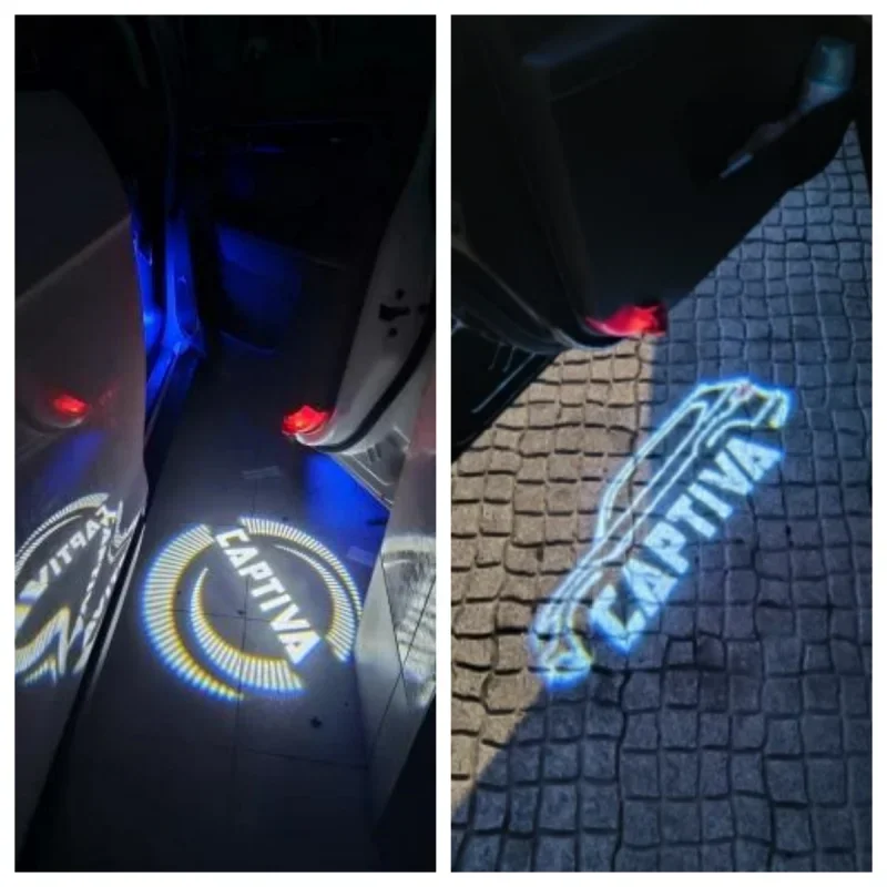 

2pcs Puddle Lights LED Welcome Cars Accessories Car Door Lights Logo For Chevrolet Captiva 2007-2018 Courtesy Laser Accessories