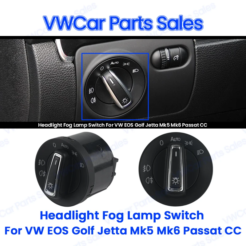 

5ND 941 431 E автоматическая хромированная задняя противотуманная лампа с кнопкой управления освещением для VW Golf MK5 MK6 Passat B6 B7 CC