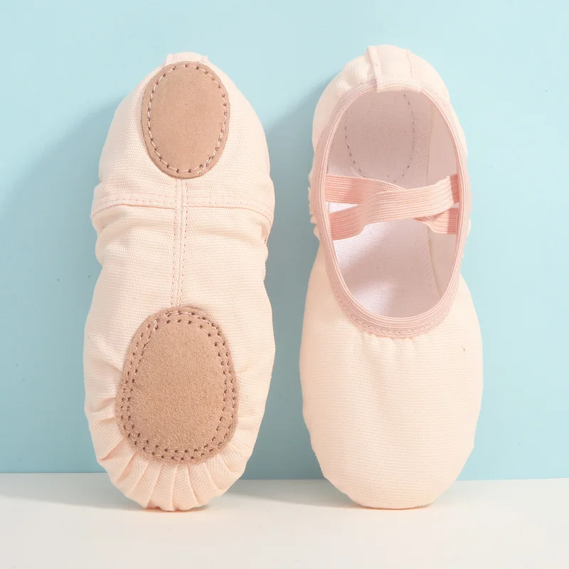 

Hot Sale Kids Girls Pink Dance Lace-free Soft Bottom Cat Claws Ballet Shoes Wholesale