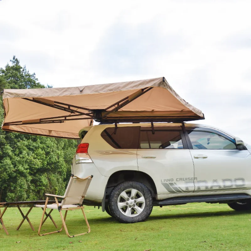 2M Customized Overland 270 Degree Freestanding Awning Outdoor Car Camping Retractable Oxford Fabric Foxing Shelter,Car Awning