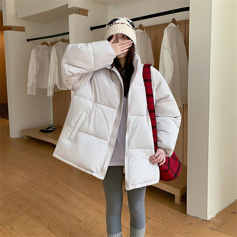 

Cotton Jackets Women's Short Autumn Winter 2025 New Korean version Student Bread Jacket Cotton Coats Loose Thick Outwear Trend