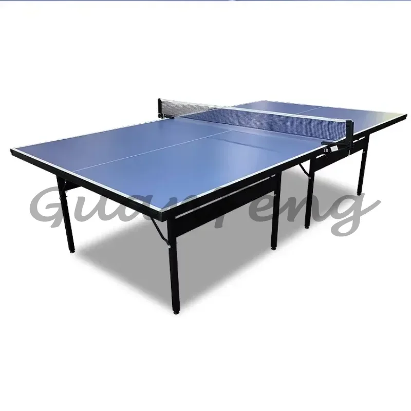 Foldable Indoor Ping Pong Table, 12mm Anti‑Corrosion Table Tennis Table for Home Indoor Entertainment Training Use