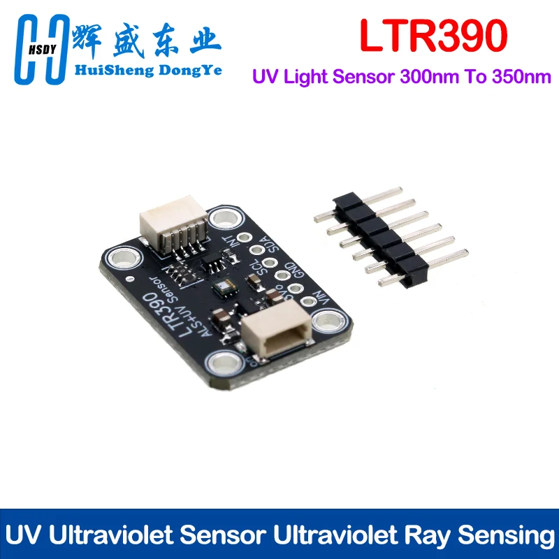LTR390 UV Light Sensor 300nm To 350nm UV Ultraviolet Sensor Ultraviolet Ray Sensing for Light Detection Weather Experime I2C