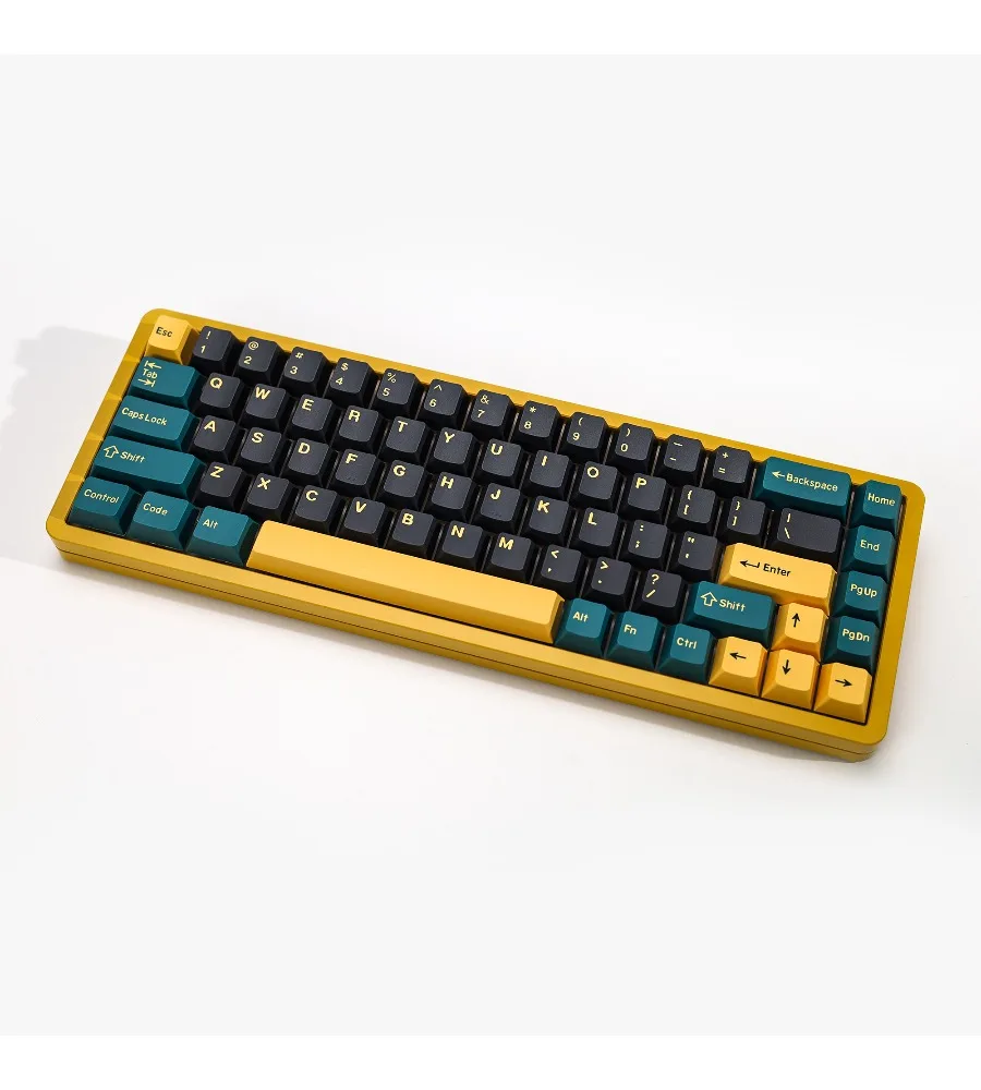 Green two-color molding PBT keycaps Original height Full set of cherry office machinery keyboard keycaps