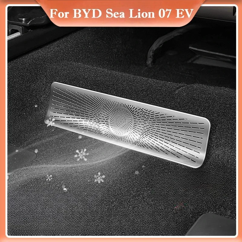 

For BYD Sea Lion 07 EV Under The Seat Rear Air Vent Protective Cover dustproof Cover Car Interior modification Decor Stickers