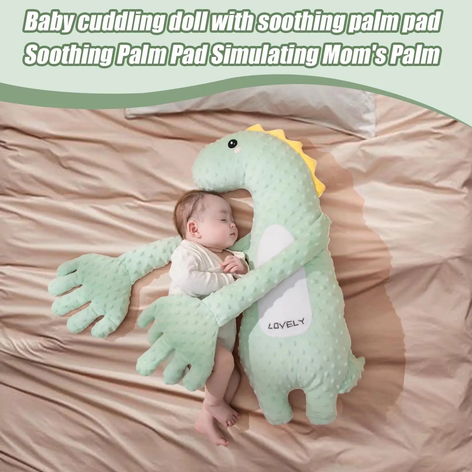 

Automatic Soothing Palm Electric Sleep Buddy Soothing Doll with Remote Control 3 Gear Adjustable for Bedroom Indoor Home Baby