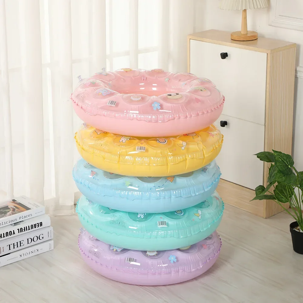 

Crystal Donut Swimming Ring Inflatable Pool Float for Teen Kids Swimming Circle Baby Swim Tube Water Play Swimming Pool Toys