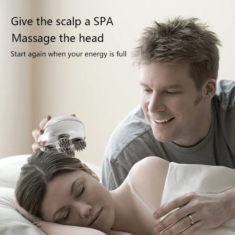 قابلة للشحن رئيس مدلك متعدد الأغراض التنين مخلب اليد عنق الرحم مدلك الكتف والرقبة رئيس ميريديان جهاز مساج كهربائي #2