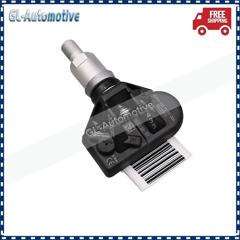 세트 (4) TPMS A0009057205 BMW 메르세데스-벤츠 W177 W247 W206 C118 C257 W213 C238 H247 V295 H247 433MHZ 용 타이어 압력 센서