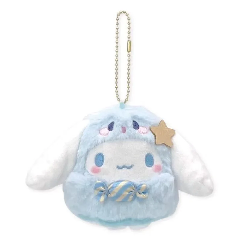 12Cm Cartoon Sanrio My Melody Spooky Halloween Candy Collection Plush Doll Keychain Pendant Kuromi Stuffed Holiday Gift Toys