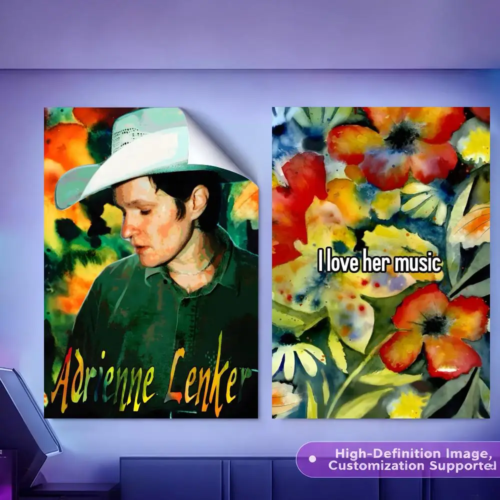 أدرين لينكر أغاني ألبوم اللوحة الخط HD قماش المشارك تجعد الحرة مقاوم للماء جميع الفضاء جدار ديكور #2