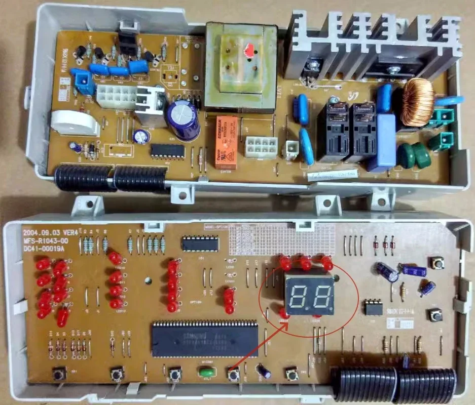 

Используется для стиральной машины барабанного типа Samsung WF-R853, компьютерная плата MFS-R1043/S1053-00 DC41-00019A