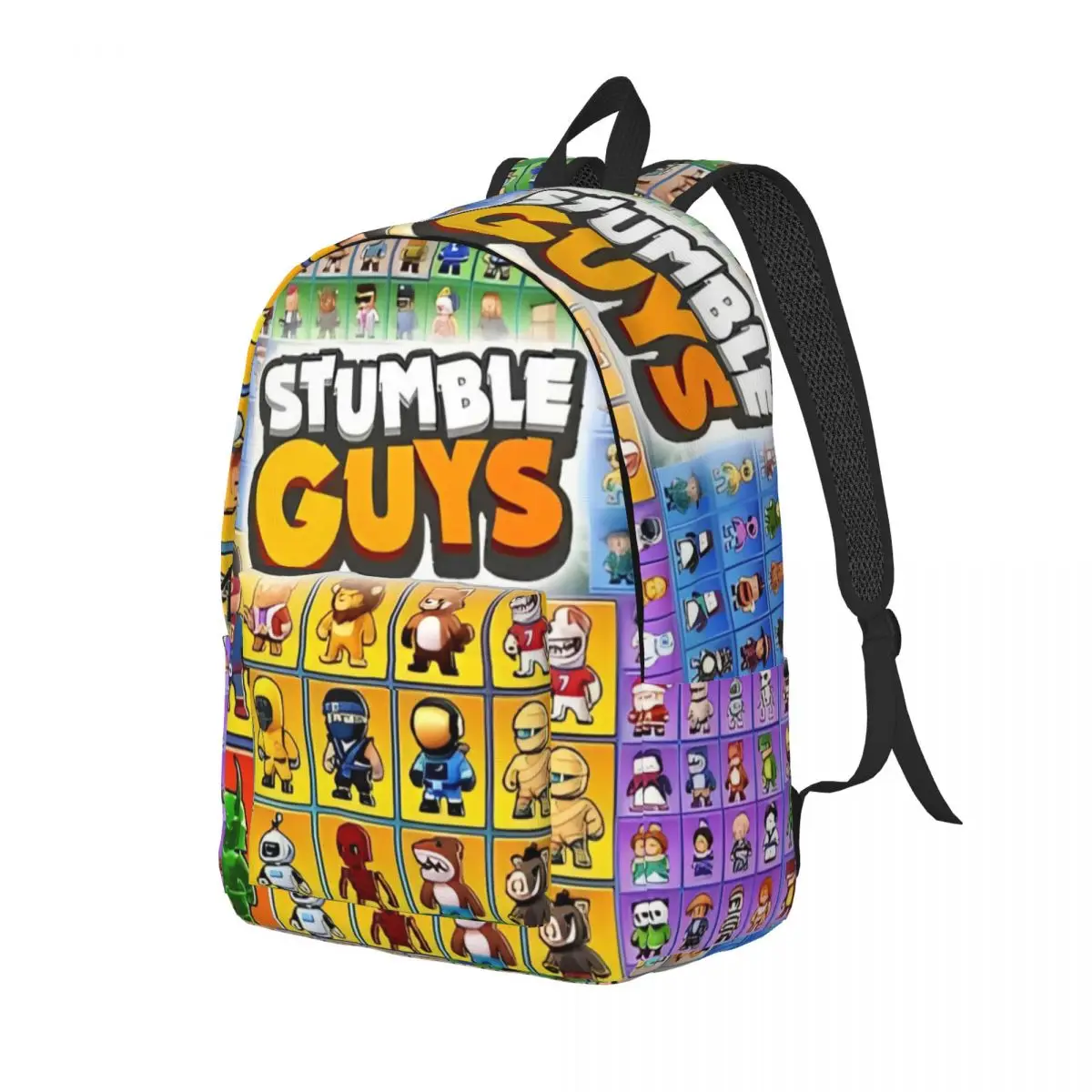 Stumbles Funny Game Cartoon Guys Fashion Backpack Durable Student Work Back to School Gift Daypack Men Women Laptop Canvas Bags