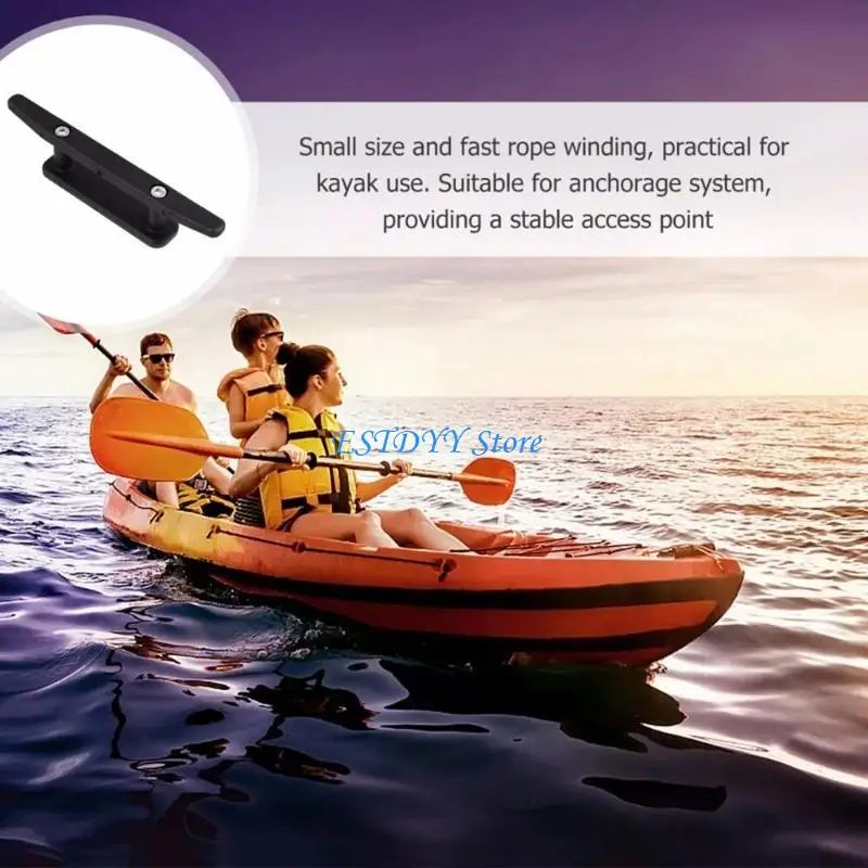G6de 2pcs كاياك رف رف نايلون سطح السفينة نايلون كاياك حبل المربط مع البراغي #1
