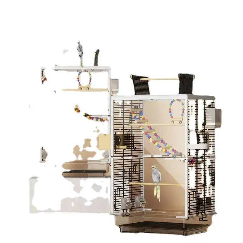 

Feeder Parrot Birdcage Accessories Palomas Outdoor Rabbit Hamster Cage Passaros Canarios Gabbia Per Uccelli Pet Supplies CY50BC