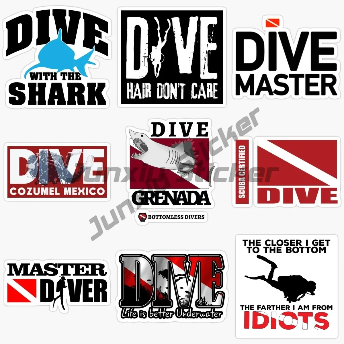 

Diver Diving Scuba Stickers Fun Vinyl Car-Styling Car Sticker for Cars Window Computer Anime Sticker Car Accessories Decals