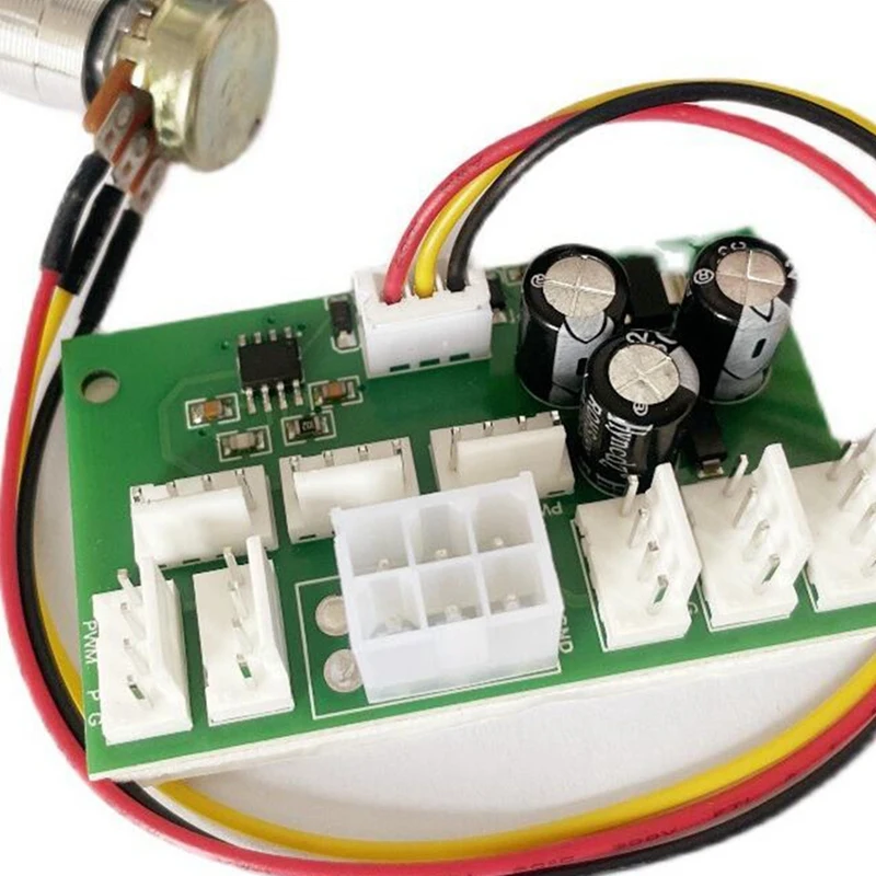 AT41 6X علبة كمبيوتر وحدة تحكم سرعة مروحة التعدين ، محور مروحة 8 قنوات ، PWM عالية الطاقة ، مروحة عنيفة ، محافظ السرعة