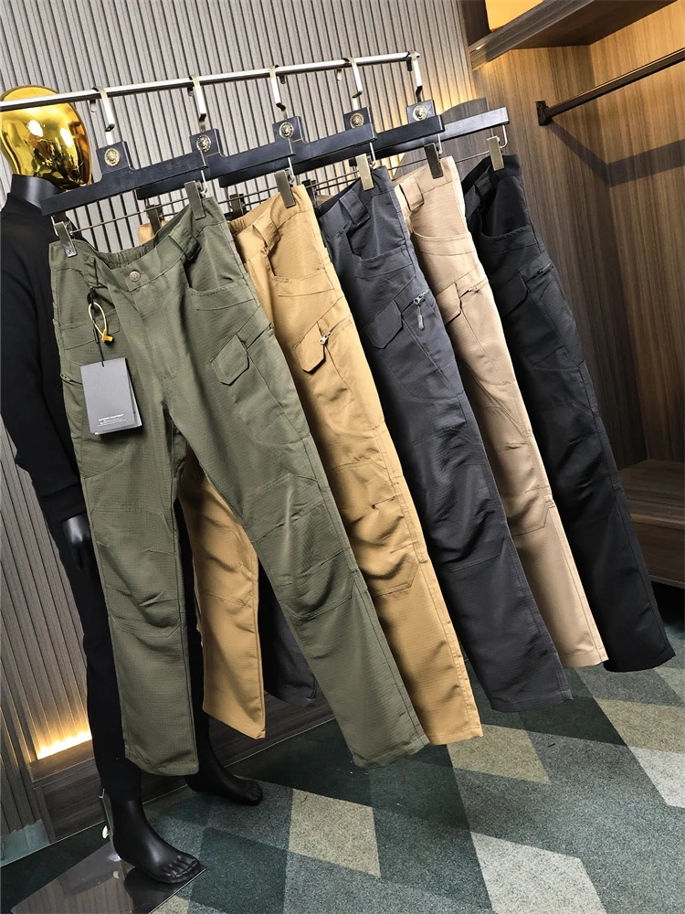 

Men's Outdoor Functional Windproof Waterproof Straight Leg Sports Casual Trousers Long Pants Faionable Urban Sle Spring