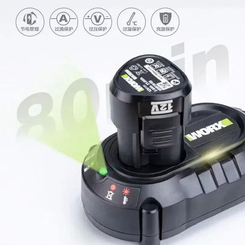 بطارية أداة كهربائية أصلية 2.0Ah 4.0Ah لـ WORX Kress 12V WA3506 WU127 WU128 WU130 WU131X WU132 WU280 WX128 WX129 WX540 ️️