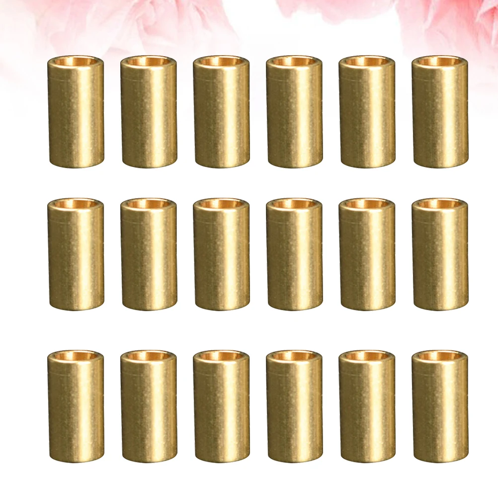 

50pcs Tube Spacers Beads for DIY Jewelry Making Stainless Steel Heart Pearls Supplies Copper Beaded Eco Friendly