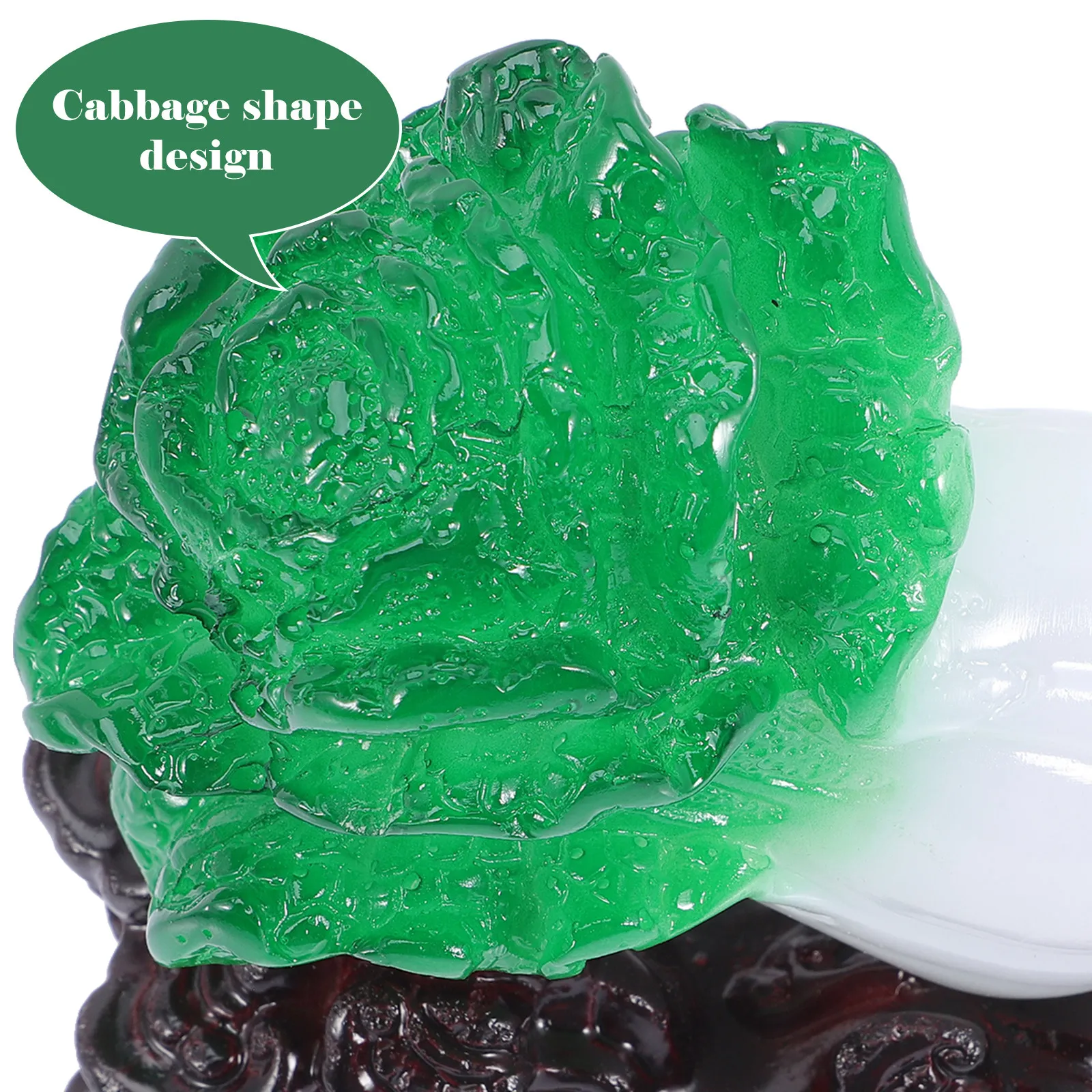 Resin Chinese Cabbage Reception Decoration Premium Jade Imitation Desktop Office Home Ornament Delicate Creative Vegetable
