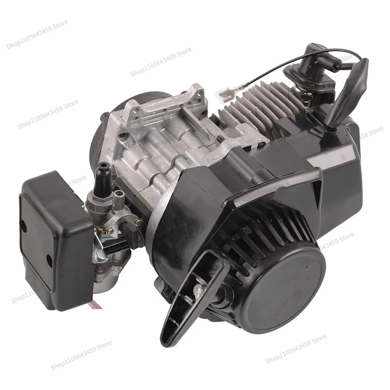 For Mini Motorcycle Parts 49CC Trot Engine Assembly Two Stroke Power Hybrid Oil Engine Hand Puller