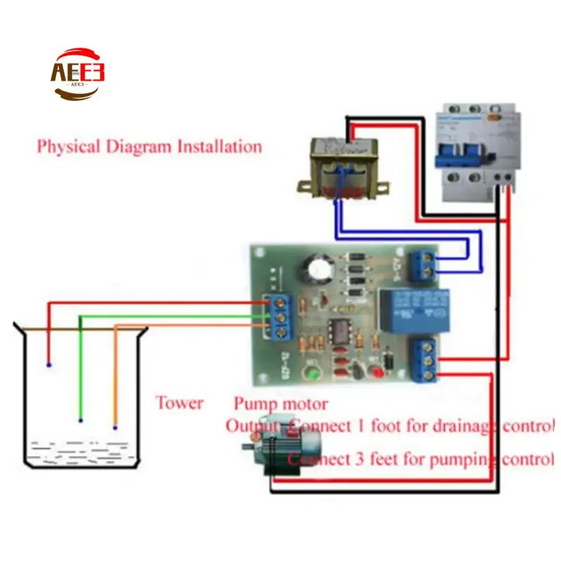 AEE3-Water Liquid Level Controller Sensor Module Water Level Detection Sensor Pumping Drainage Protection Circuit Board