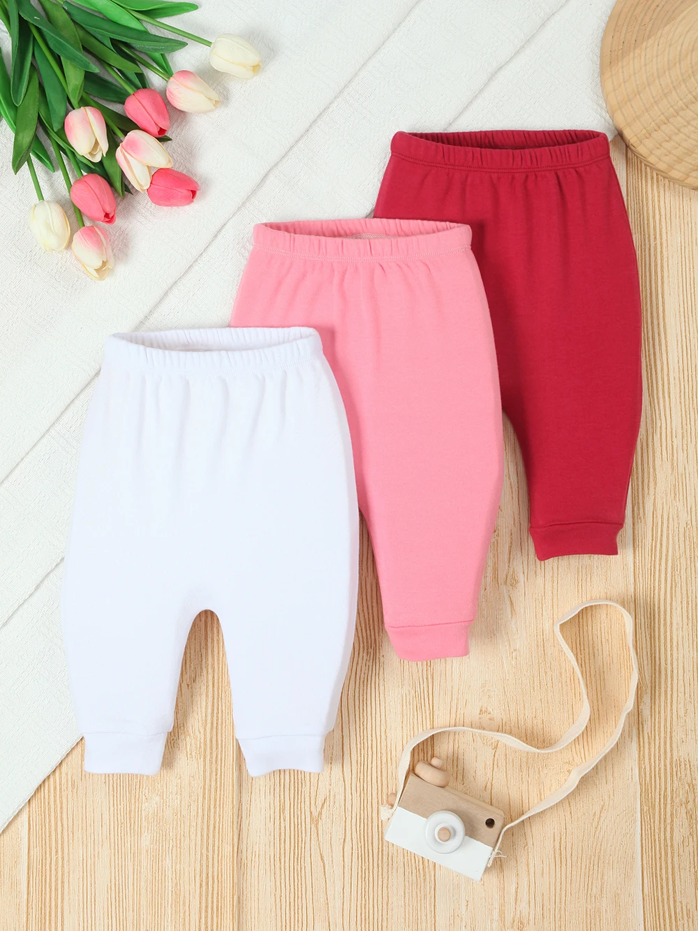 

3 шт. весенне-осенние детские штаны, удобные леггинсы для девочек, однотонные мягкие брюки (разные цвета)