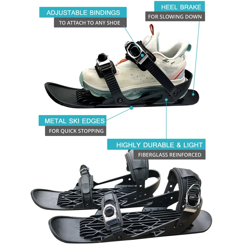 Universal Models Ski Skates Shoes Skiboard สโนว์บอร์ดสวมถุงมือง่ายต่อการสวมใส่สําหรับกีฬาเล่นสกี