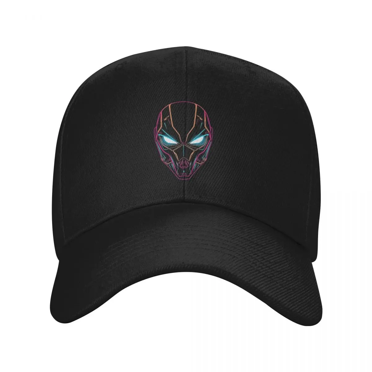 Fashion Neon Cyber Mask baseball cap Commuting Luxury Hat