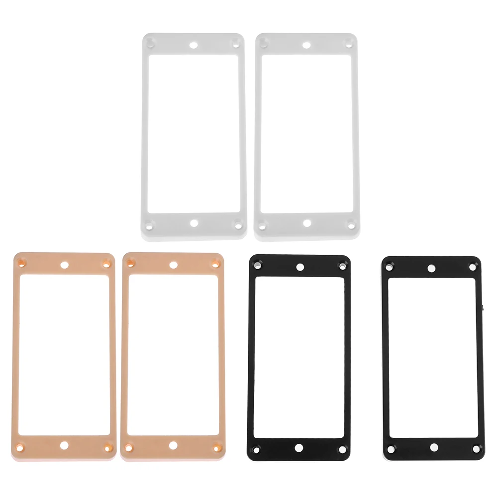 2 Pcs Curved Neck & Bridge Pickup Frames Set Bridge Neck Pickups Cover Frame Humbucker Pickups Frame for LP Electric Guitar