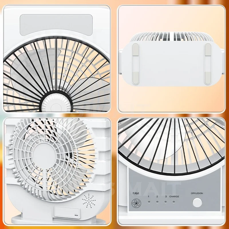 

8 Inch USB Desktop Fan, 3 Speed Adjustable Portable Electric Fan, Mini Cooling Fan for Home Office Dorm