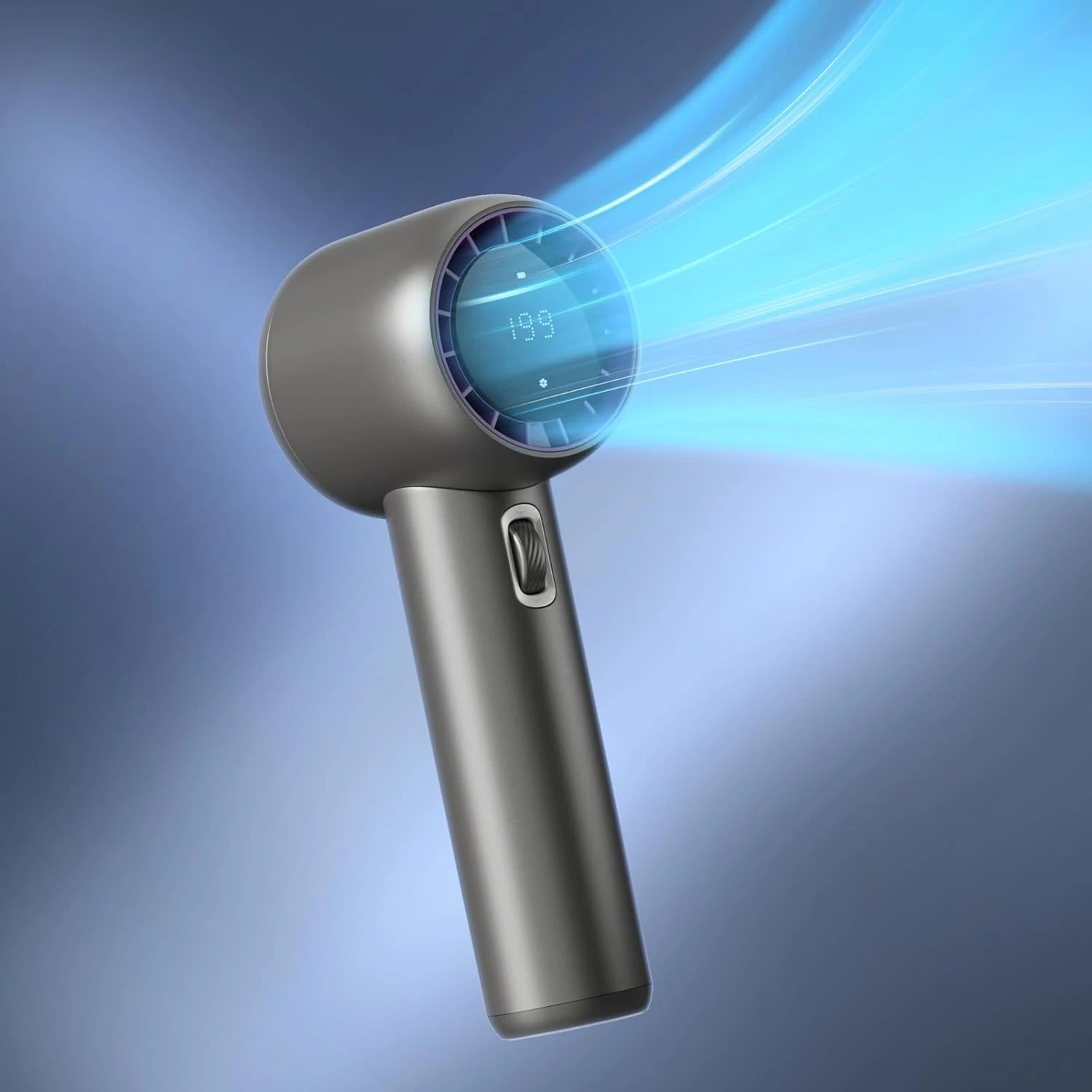 Mini ventilador portátil compacto con velocidad ajustable de alta velocidad para hombres y mujeres, perfecto para uso en movimiento, incluye recarga