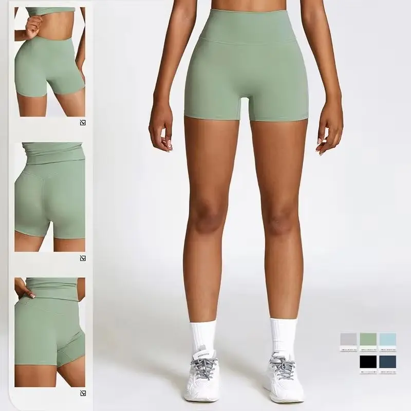 

Women Soften Workout Shorts Yoga Clothing Higher Quality Push Up Yoga Shorts High Waist Sports Shorts Women Stretch Gym Shorts