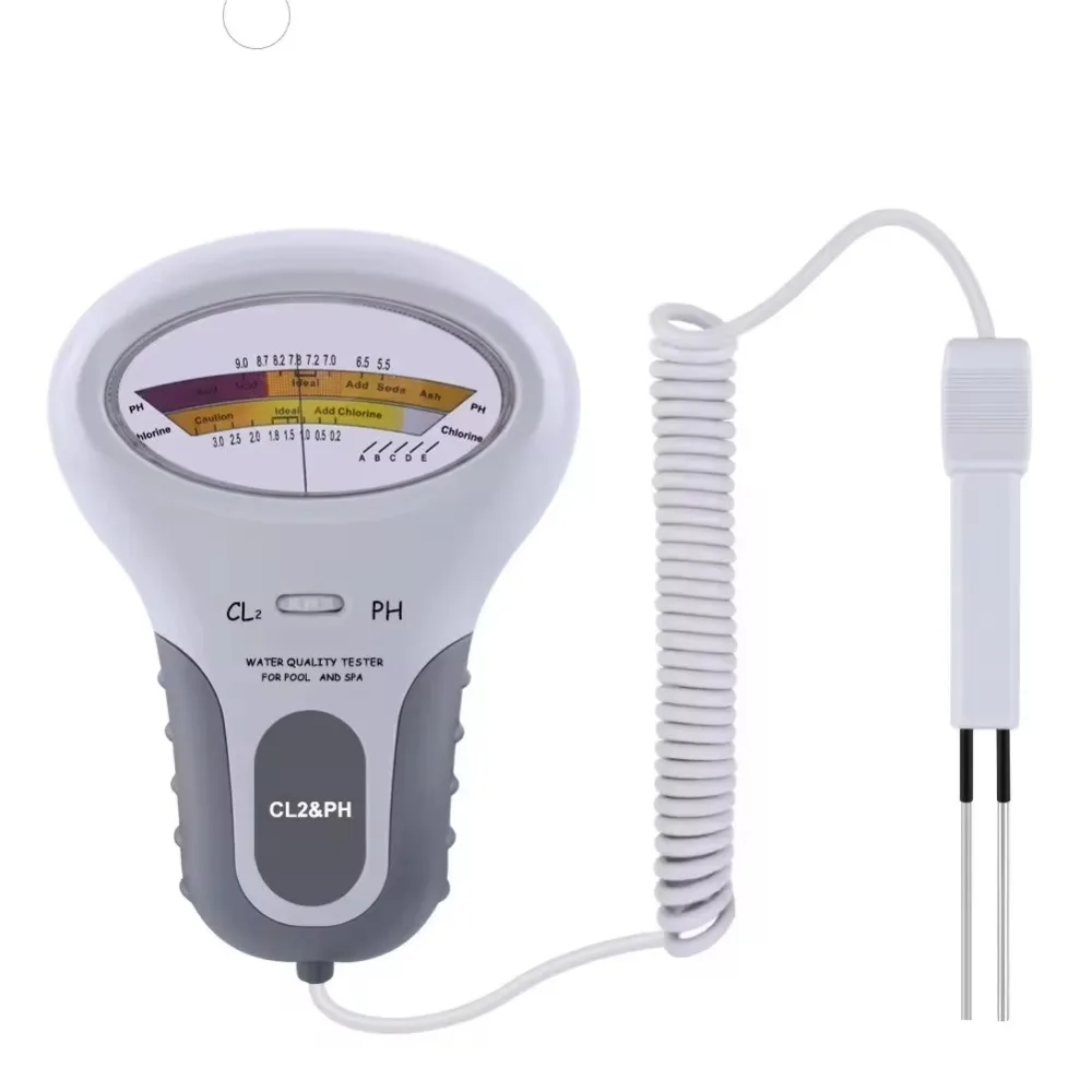 

Chlorine Meters PH Tester 2 In 1 Testers Water Quality Testing Device CL2 Measuring For Pool Hot Spring