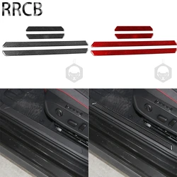 For Volkswagen Golf 8 GTI Mk8 2021 2022 2023 Threshold Sill Trim Strip Real Carbon Fiber Sticker Car Tuning Accessories Interior