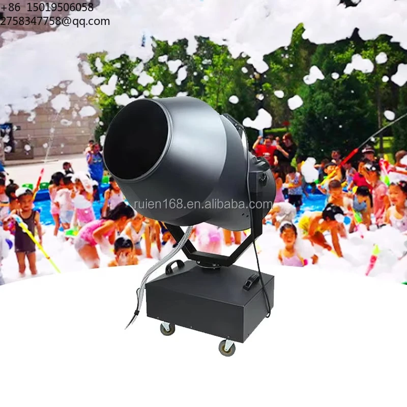 Ruien 3000w Moving Head Spray Foam Machine Cannon Large Foam Machine for Pool Parties