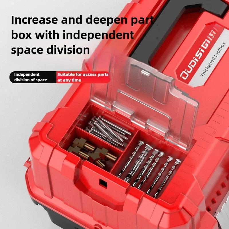 Portable Multifunctional Multi-Layer Extra-Large ABS Plastic Toolbox with Large Capacity for Home Tool Storage